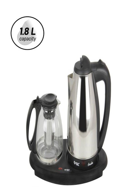 Electric Kettle With Tea Pot 1.8 L 2724323123779 Silver
