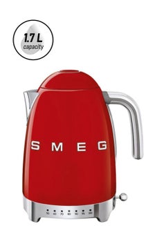 smeg Electric Kettle 1.7L 1.7 L 3000 W KLF04RDUK Red/Silver  - Image 1