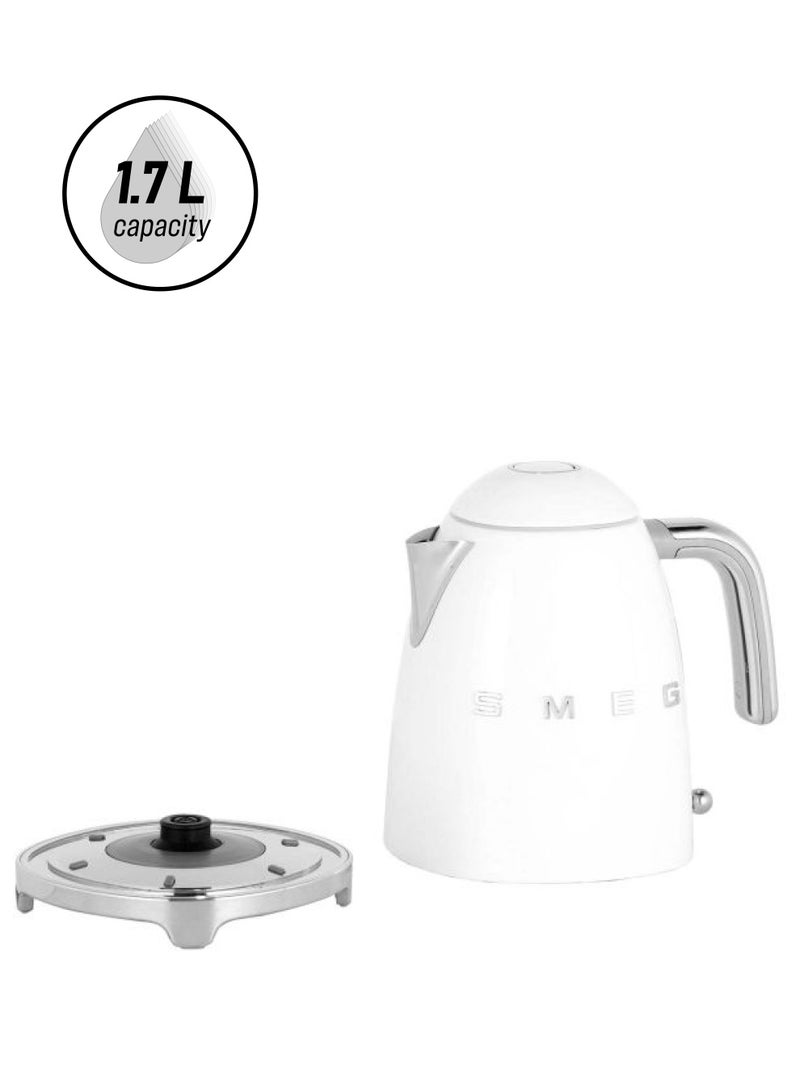 smeg Electric Kettle 1.7 L 3000 W KLF03SSUK White  - Image 1
