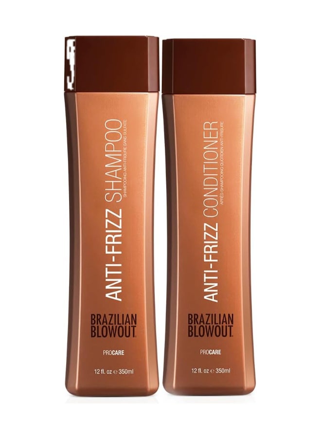 Brazilian Blowout 2-Piece Anti-Frizz Shampoo And Conditioner Set 350ml  - Image 2