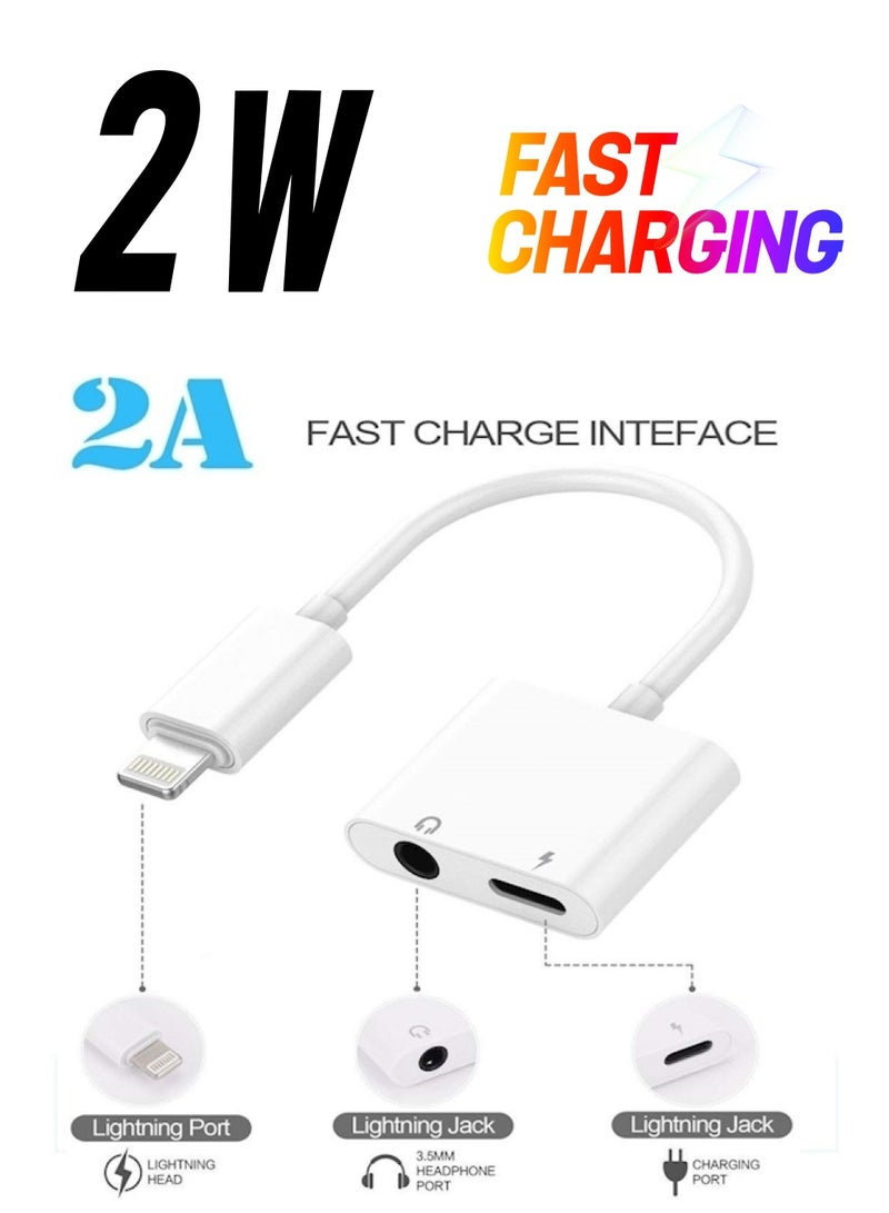 Multipurpose Adapter Jack For Smartphones White - Image 1