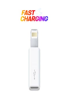 Lightning To Micro USB Adapter White