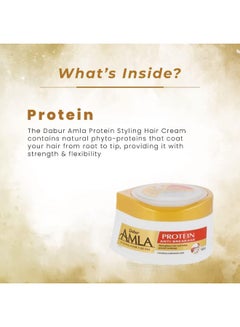 Dabur Amla Hair cream Protein 125ml | Strengthens Hair & Prevents Breakage | For Weak & Breaking Hair 125.0ml  - Image 3