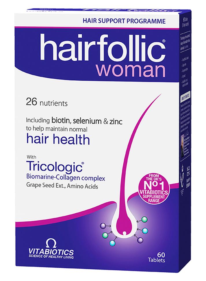 Vitabiotics Hairfollic Woman 60 Tablets - Image 1