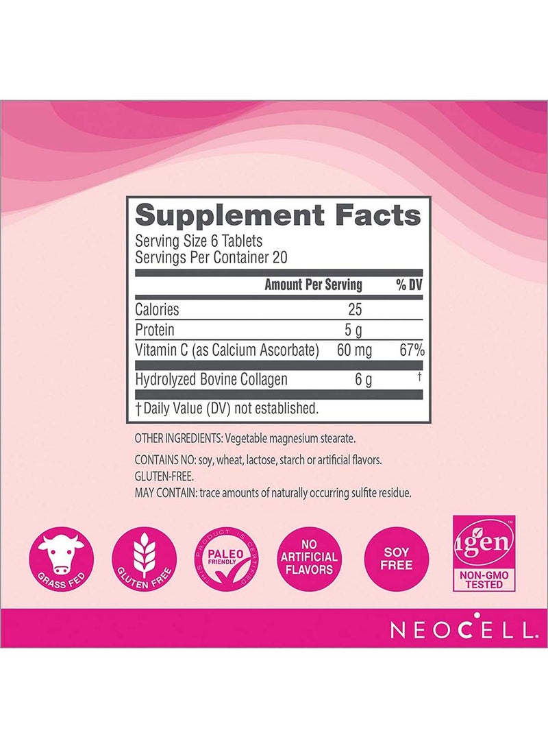 NEOCELL Super Collagen+C Type 1 And 3 - 120 Tablets - Image 4