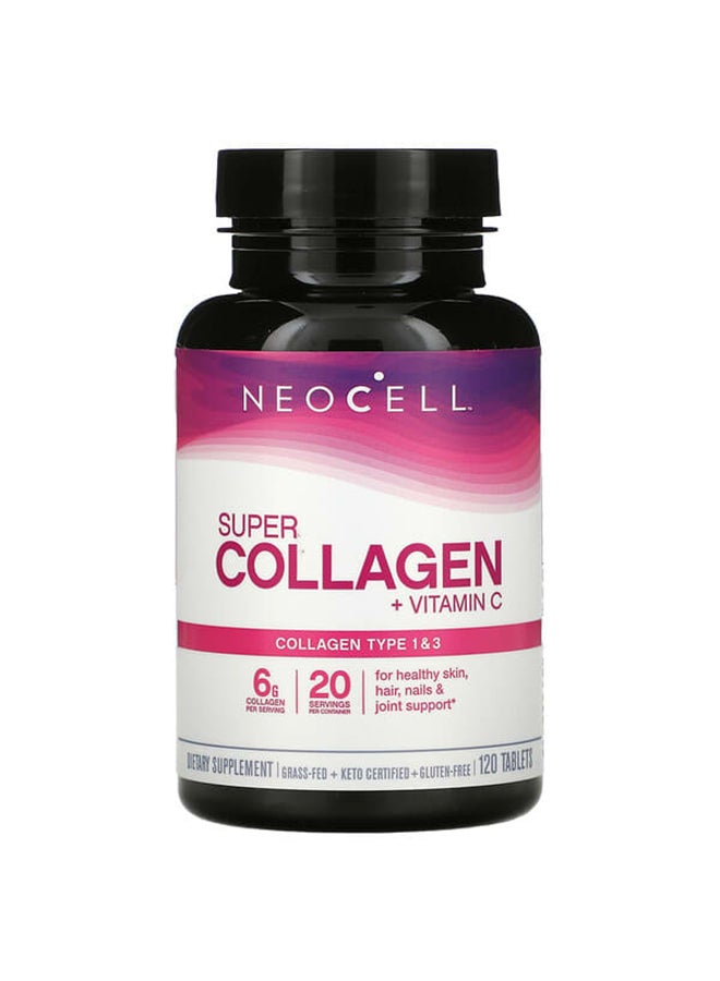 NEOCELL Super Collagen+C Type 1 And 3 - 120 Tablets - Image 1