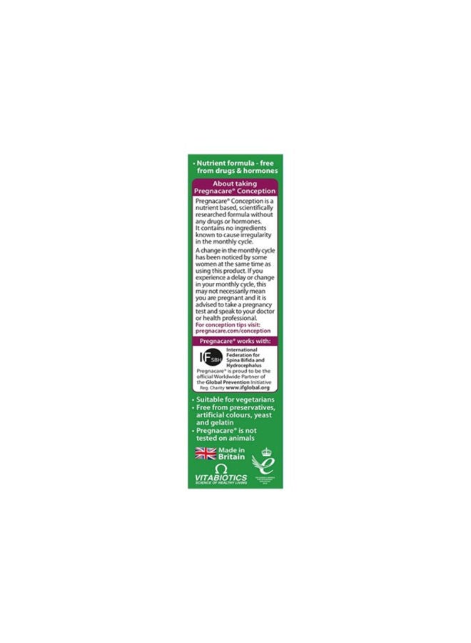 Vitabiotics Pregnacare Conception 30 Tablets - Image 3