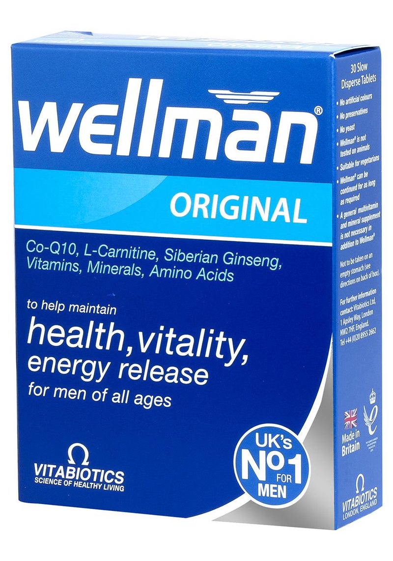 Vitabiotics Wellman Original 30 Tablets - Image 1