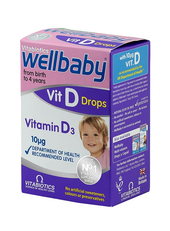 Vitabiotics Wellbaby Vitamin D3 Drops 30 Ml - Image 1