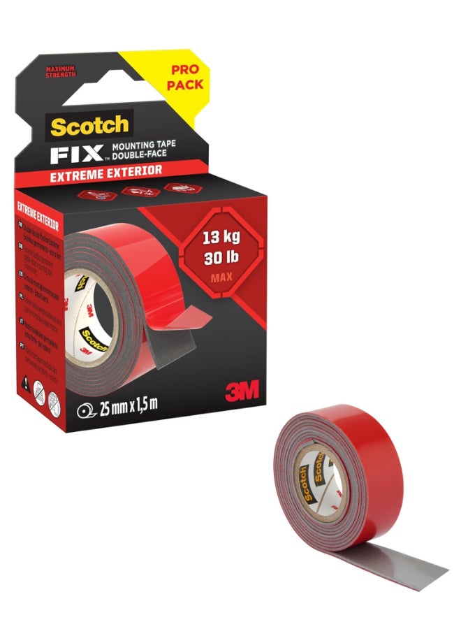 Scotch Extreme Mounting Tape Red/Black - Image 1
