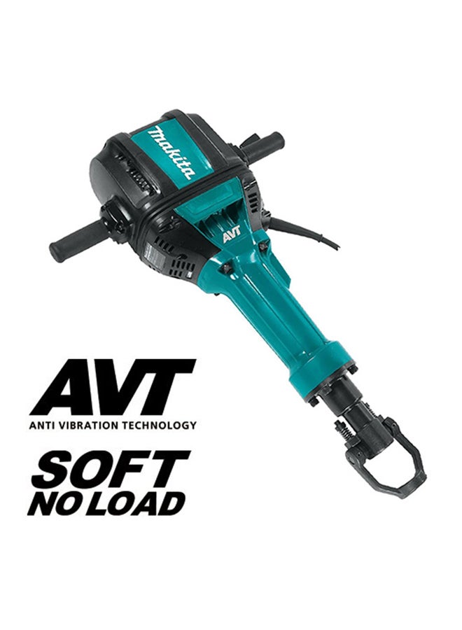 Makita Electric Concrete Breaker,32.2Kg , AVT,28.6mm Hex Shank, 2,000W, 72.8J Multicolor - Image 2