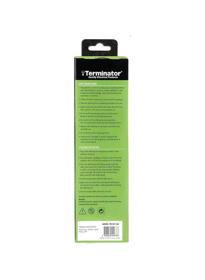 Terminator Soldering Iron 20W W/8gm Wire TSI-20-13A  - Image 3