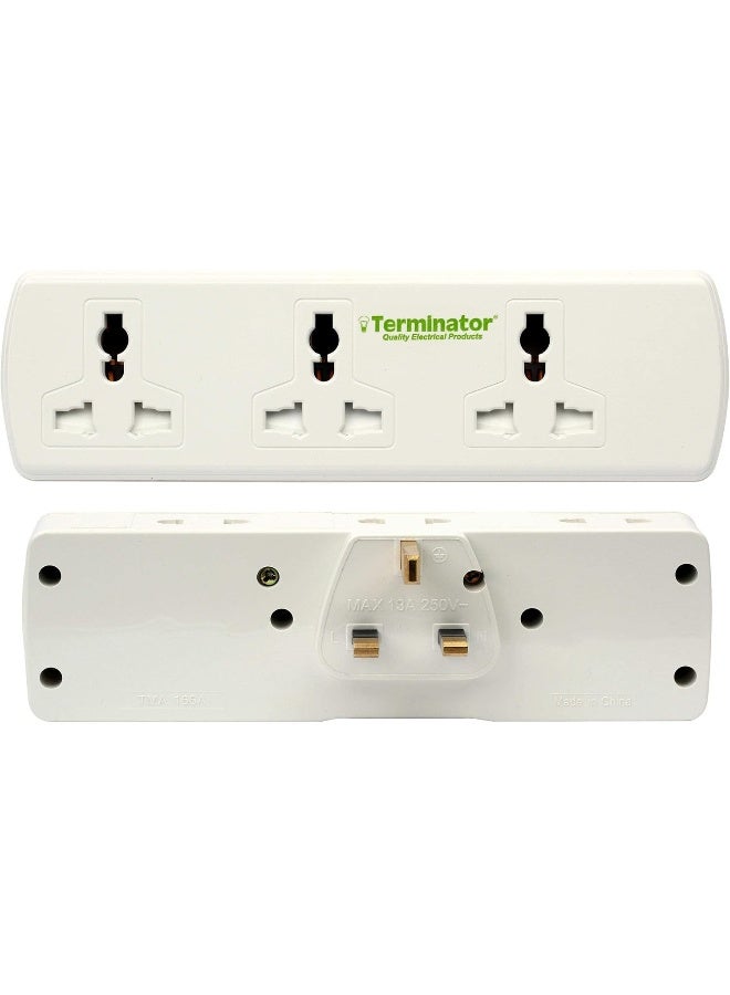 Terminator - 6-Way Multi Adapter Universal White Tma 166A Esma Approved - Image 1