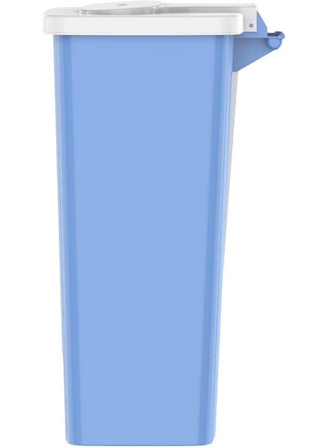 Cosmoplast Step-On Waste Bin With Pedal  Sky Blue Plastic  41 X  31 X  62 Cm Sky Blue 44.0Liters  - Image 3