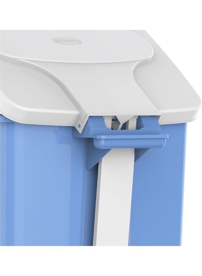 Cosmoplast Step-On Waste Bin With Pedal  Sky Blue Plastic  41 X  31 X  62 Cm Sky Blue 44.0Liters  - Image 2