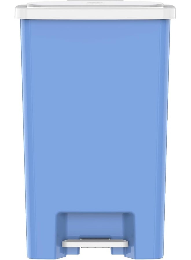 Cosmoplast Step-On Waste Bin With Pedal  Sky Blue Plastic  41 X  31 X  62 Cm Sky Blue 44.0Liters  - Image 4