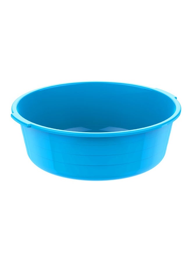 Cosmoplast 18" Round Plastic Basin Tub Plastic 48 x 48 x 19 cm Blue 22.0Liters  - Image 1