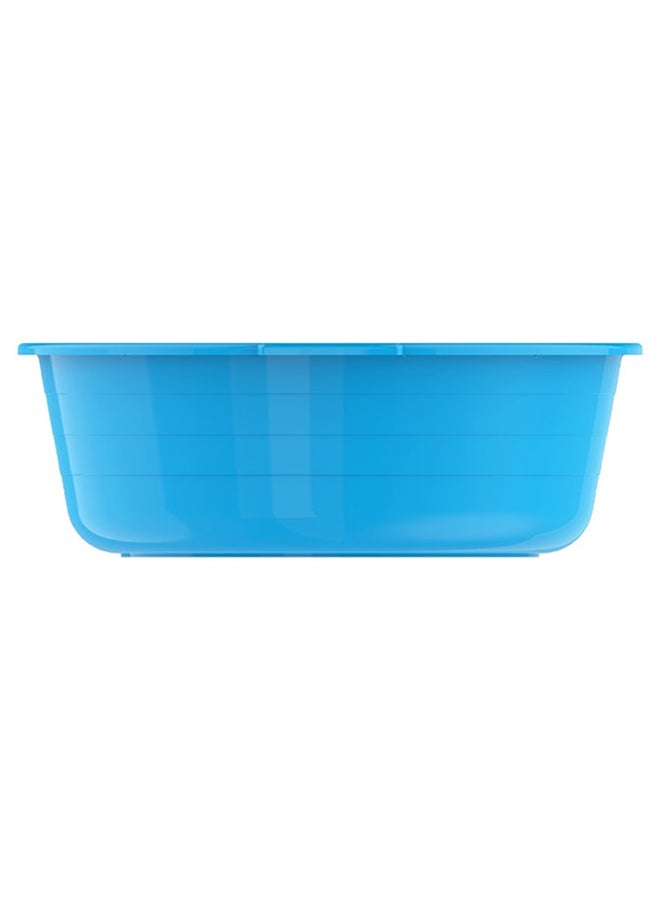 Cosmoplast 18" Round Plastic Basin Tub Plastic 48 x 48 x 19 cm Blue 22.0Liters  - Image 2