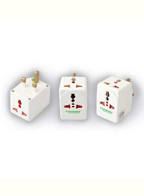 3-Way Universal Multi Plug Socket Adapter Multicolour