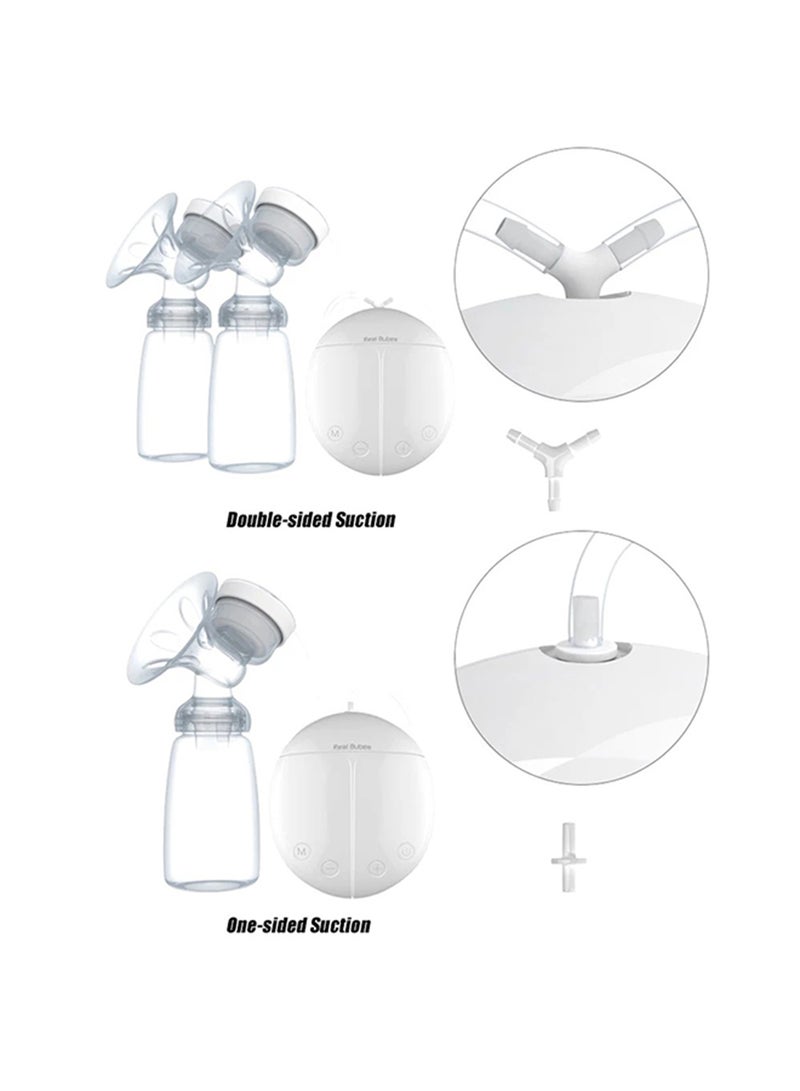 Real Bubee - 2-Piece Portable Double Electric Breastfeeding Breast Pump With Baby Bottles - Image 1