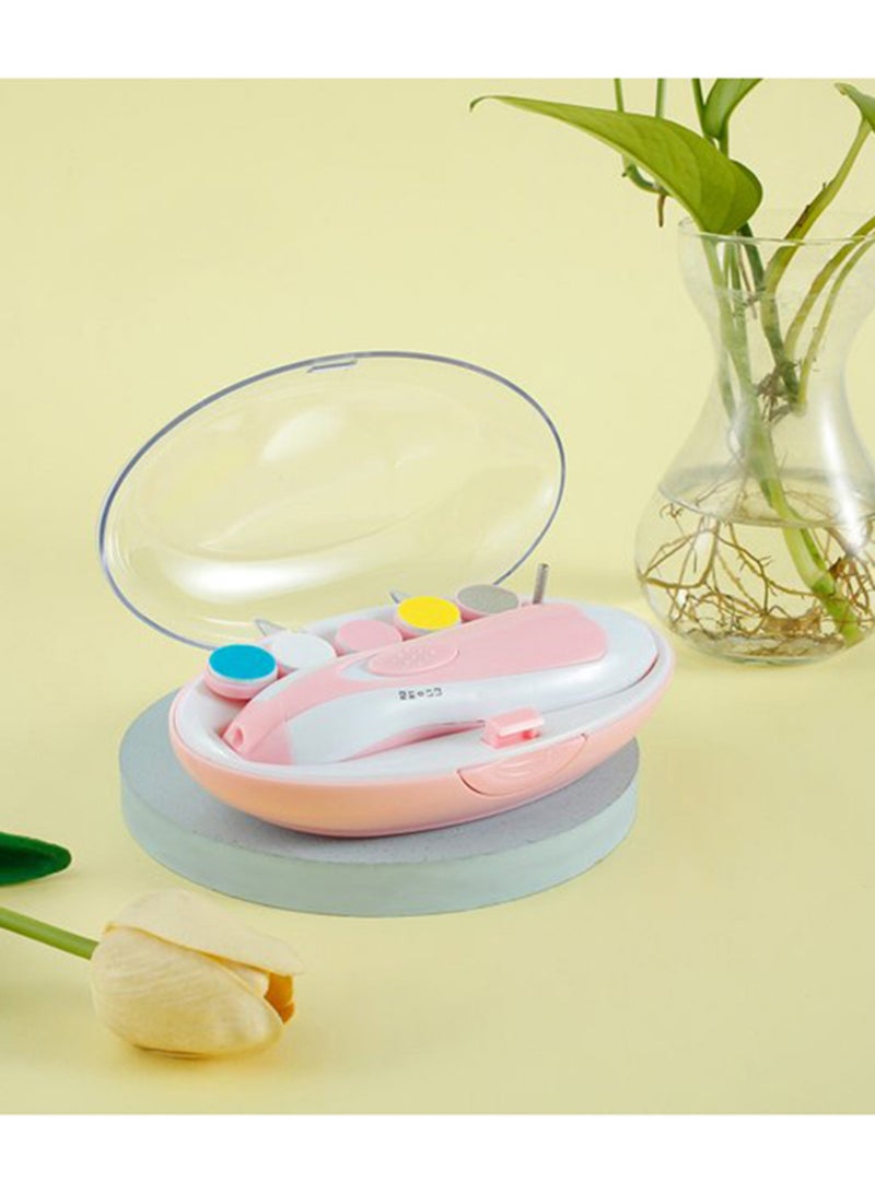 مجموعة أدوات تقليم الأظافر الكهربائية 6 في 1 مع ضوء LED للأطفال - Image 4