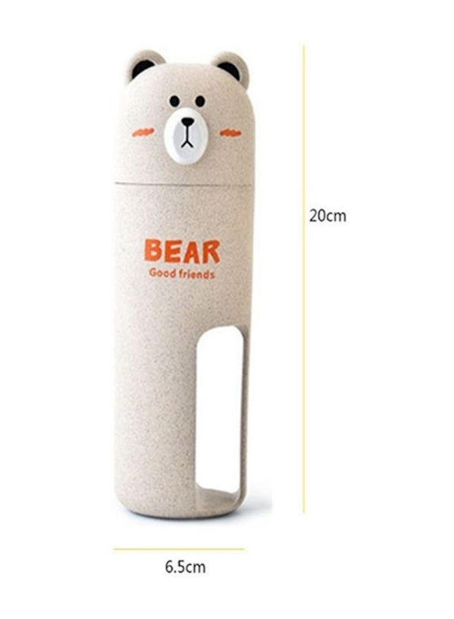 Bear Designed  Bathroom Organizer Beige/Orange/Black  - Image 1