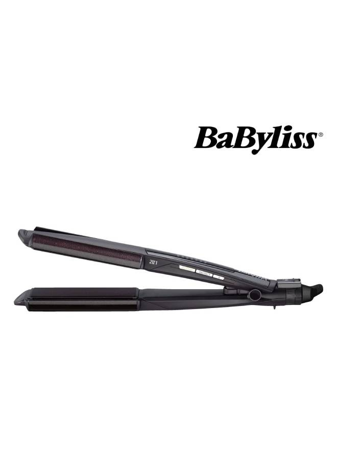 babyliss ST330SDE Hair Straightener Wet Dry Straight Dual function Straightening And Curling Advanced Heat Technology With Quick Heat up Time Long lasting Results Salon quality Styling Multicolour Bes...