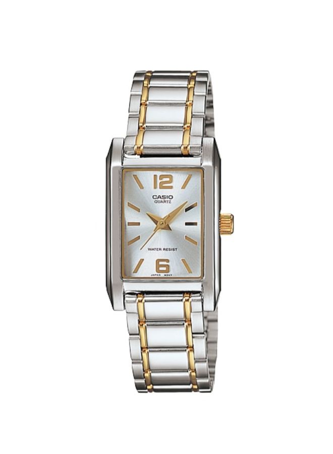 CASIO Women's Analog Dress Watch-LTP-1235SG-7ADF - 21 mm - Silver/Gold - Image 1