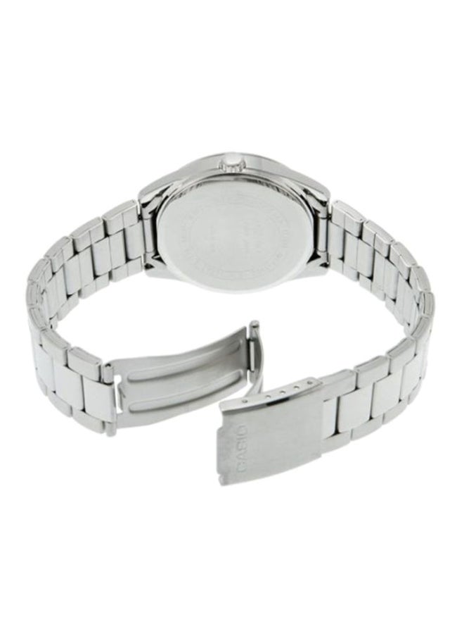 كاسيو ساعة يد بعقارب وسوار من الإستانلس ستيل طراز MTP-1302D-7A1VDF - مقاس 44 مم - لون فضي للرجال - Image 2