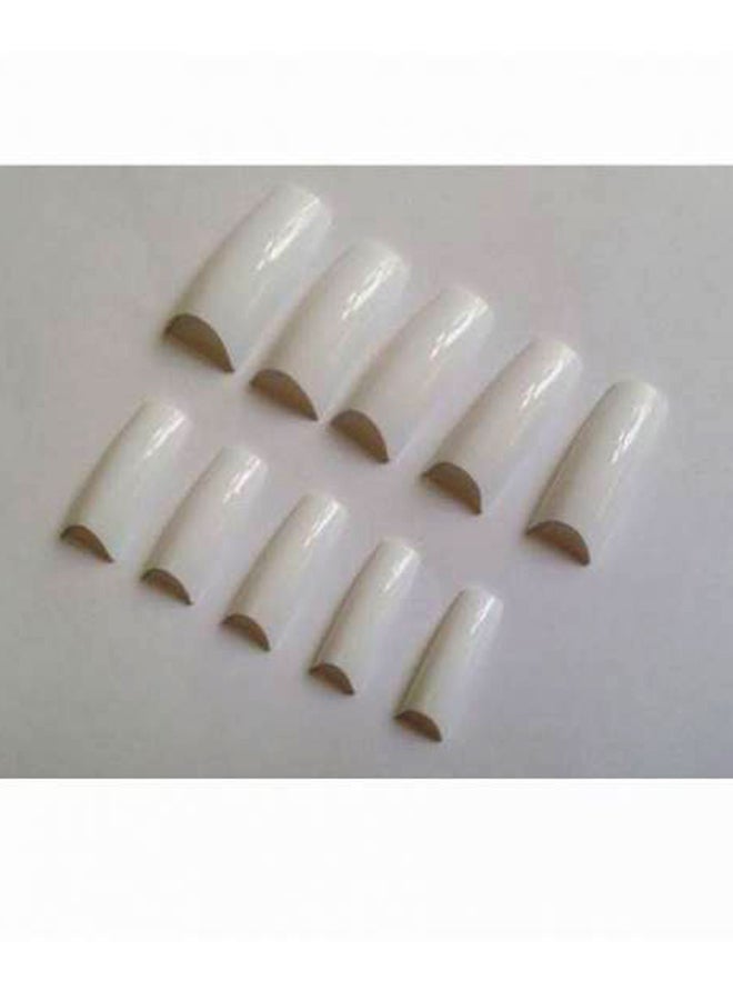 طقم أظافر اصطناعية مكون من 500 قطعة شفاف - Image 2