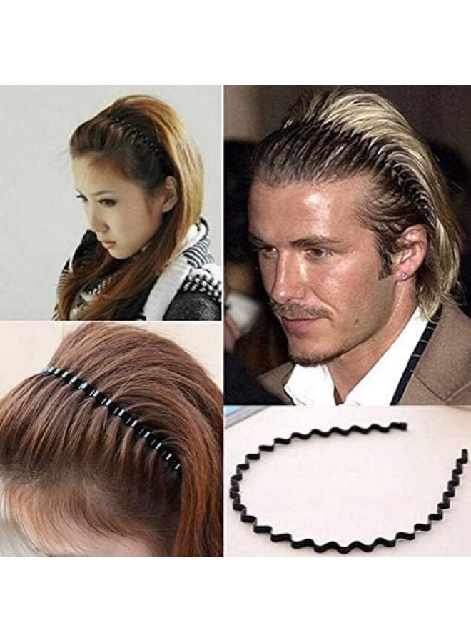 Generic - Uni Metal Comb Sports Headband Black - Image 1