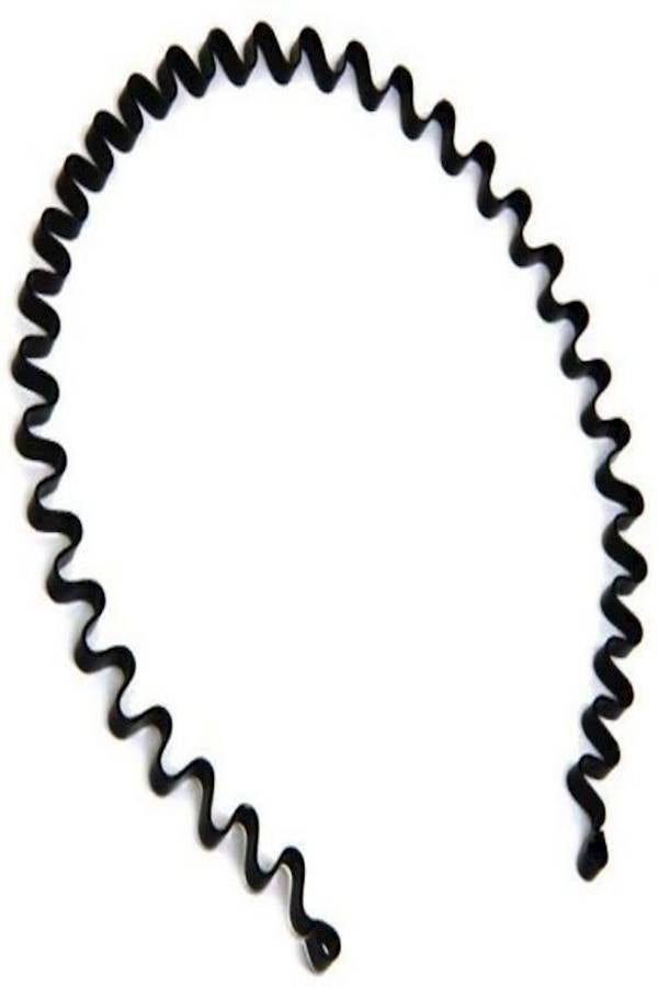 Generic - Uni Metal Comb Sports Headband Black - Image 1