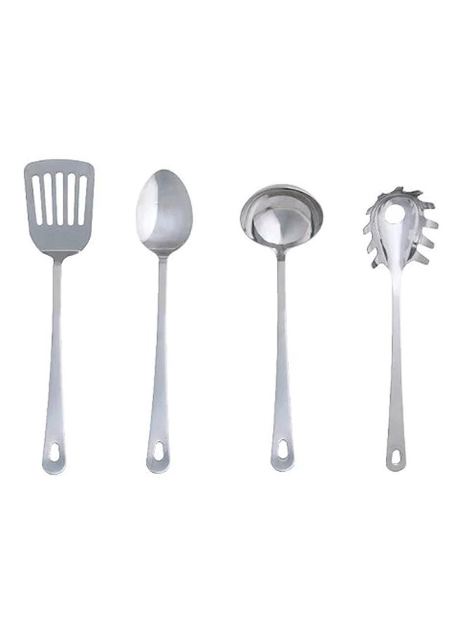 Grunka 4-Piece Kitchen Utensil Set Silver
