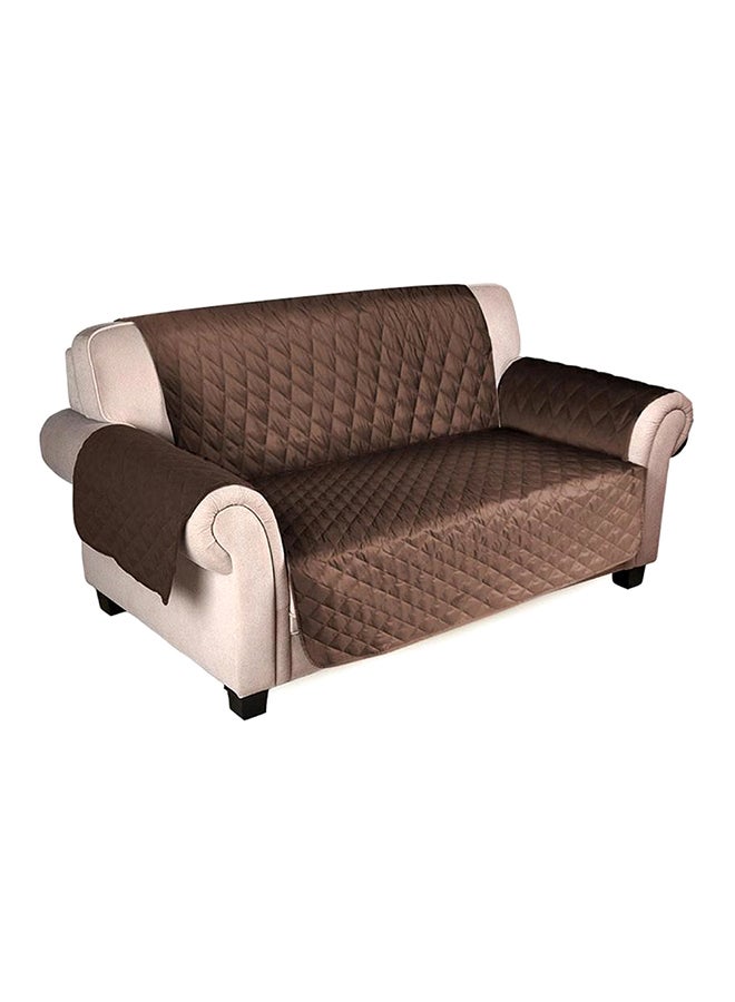 Three Seater Waterproof Sofa Cover Beige/Brown 167x190cm