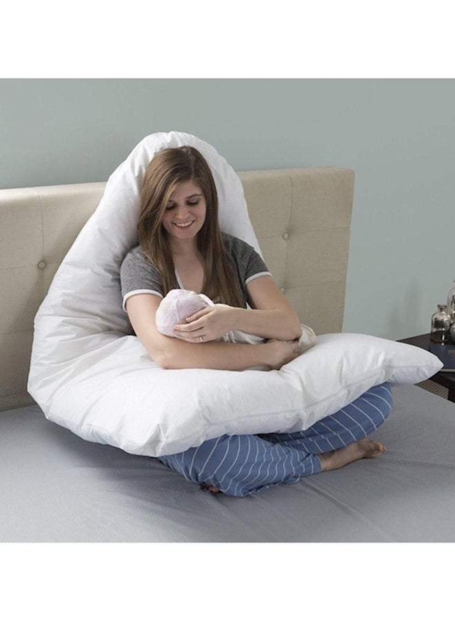 Cotton Maternity Pillow Cotton White 120x80cm  - Image 3