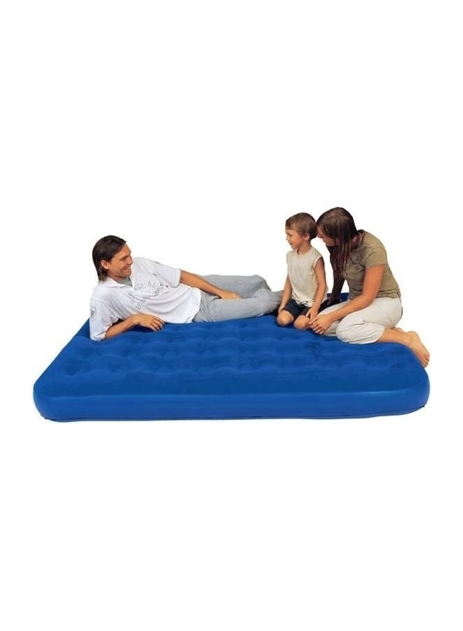 Bestway Flocked Air Bed Blue Queen - Image 2