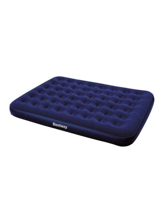 Bestway Flocked Air Bed Blue Queen - Image 1