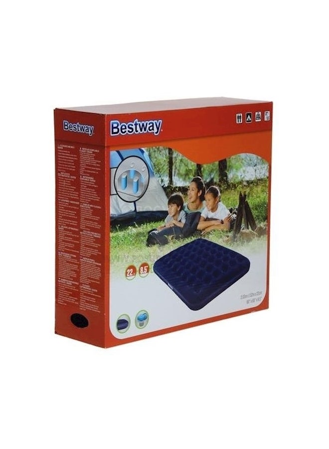 Bestway Flocked Air Bed Blue Queen - Image 4