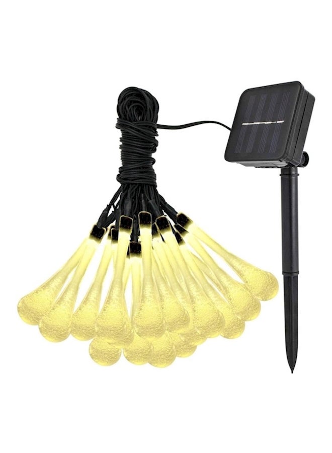 Generic - 30 LED Solar Outdoor String Lights Yellow - Image 1