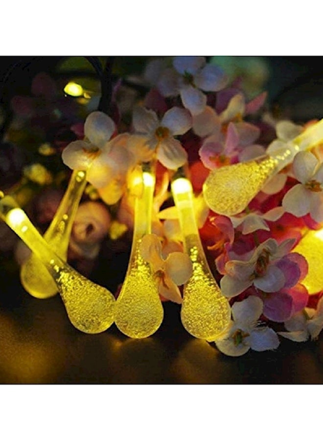 Generic - 30 LED Solar Outdoor String Lights Yellow - Image 1