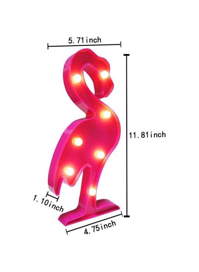 مصباح LED للزينة على شكل طائر الفلامنجو أصفر - Image 3