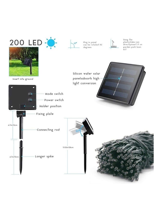 Solar Powered Decorative LED Lights Yellow - Image 2