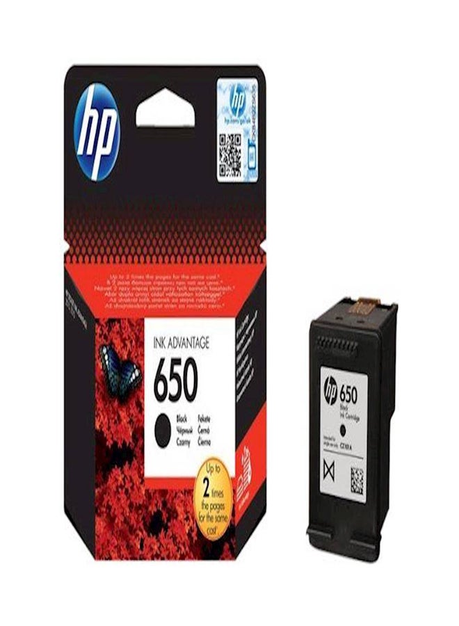 HP CZ101AK 650 Black Ink Cartridges, 2 Pieces and  CZ102AK 650 Tri Color Ink Cartridge Multi Colour  - Image 2