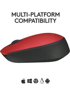Logitech M171 Wireless Mouse 910-004641 Red  - Image 2