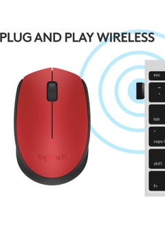 Logitech M171 Wireless Mouse 910-004641 Red  - Image 4