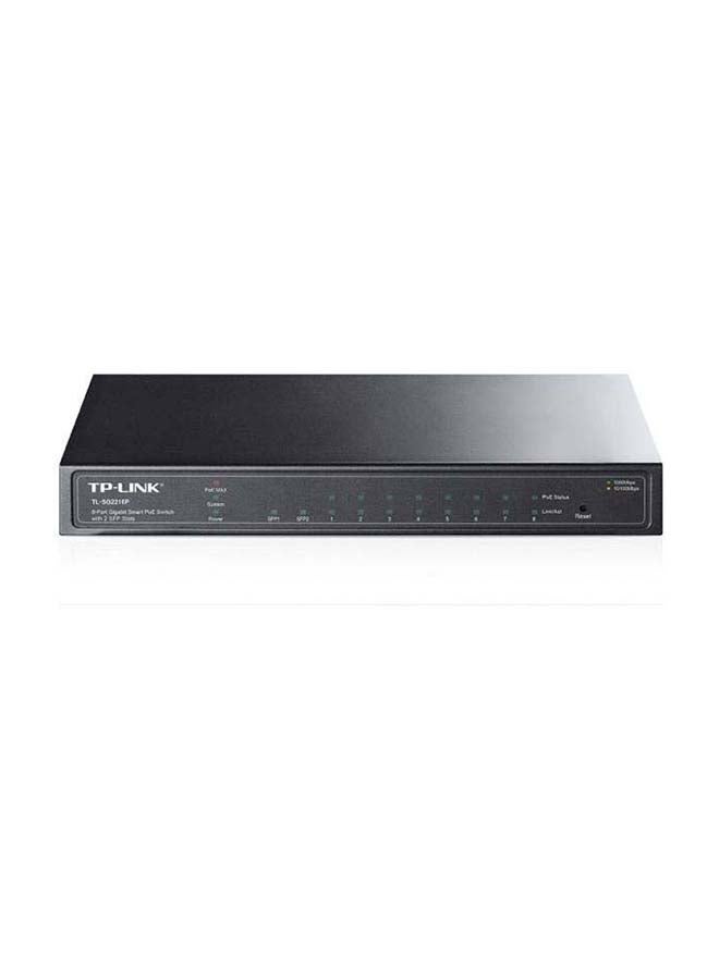 تي بي لينك TP-LINK 8 Port Gigabit Smart PoE Switch - TL-SG2210P Black