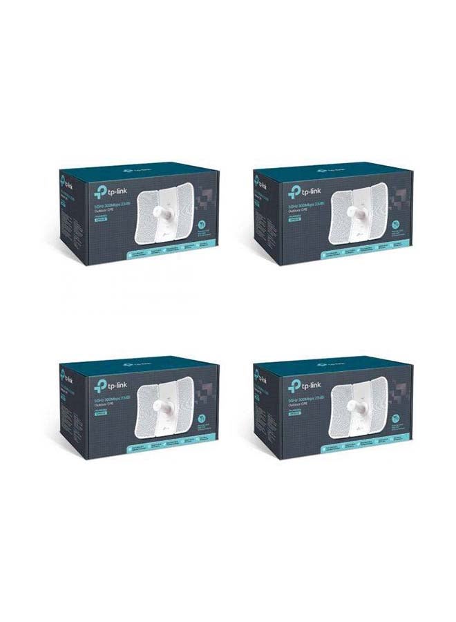 تي بي لينك 5GHz 300Mbps 23dBi Outdoor CPE610- 4PCS ( 2Pairs ) Exclusive White