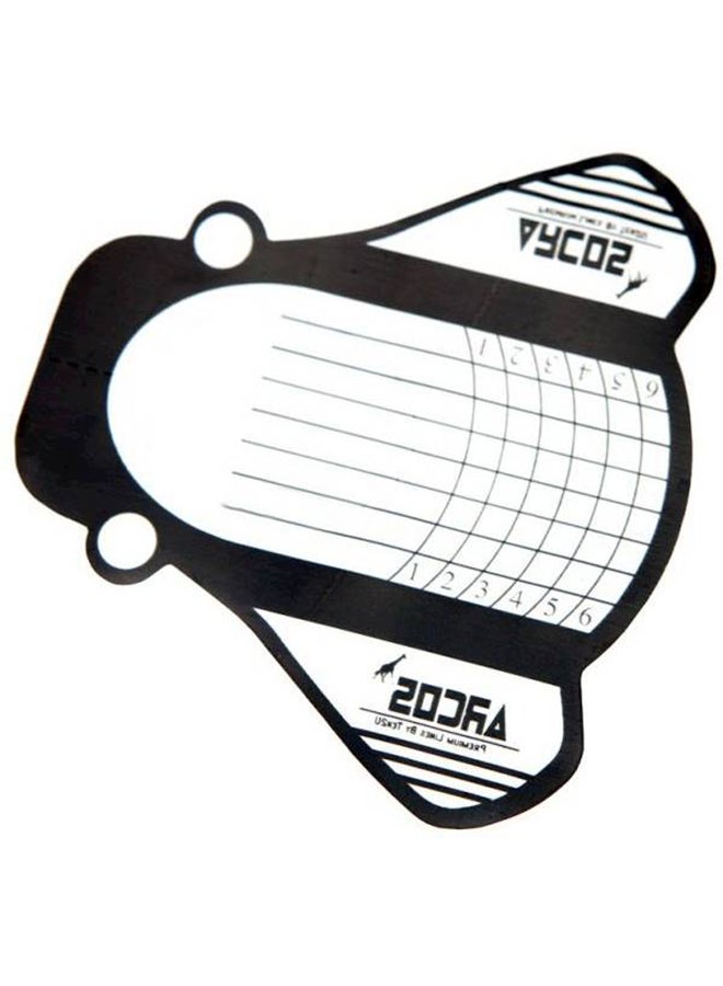 500-Piece Nail Art UV Gel Tip Extension Guide Black/Clear - Image 2