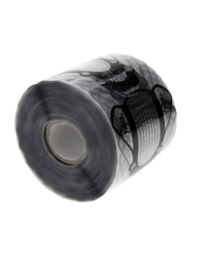 500-Piece Nail Art UV Gel Tip Extension Guide Black/Clear - Image 5