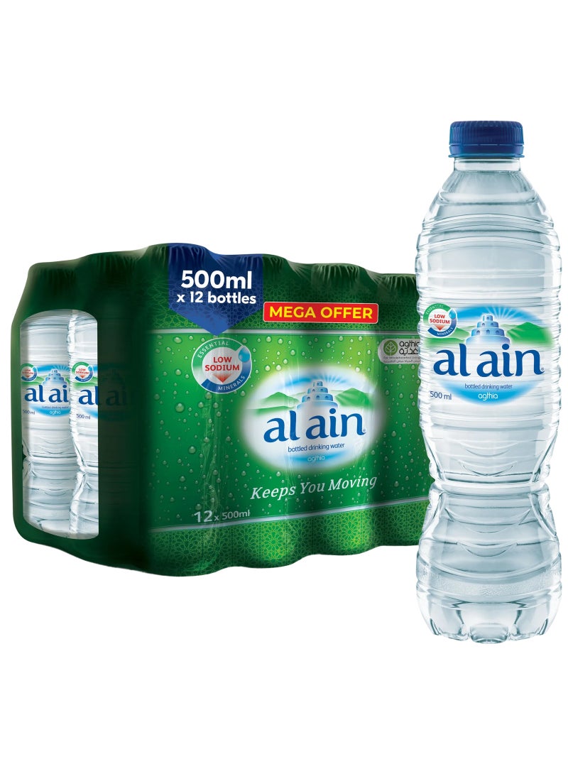 Al Ain Bottled Water 500ml Pack of 12 - Image 1